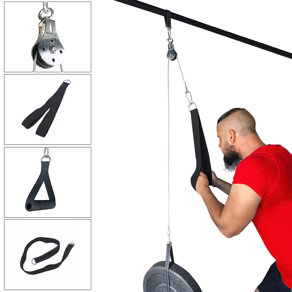 Albreda fitness gør-det-selv remskive kabel maskine fastgørelse arm biceps triceps blaster hånd styrketræning hjemmegymnastik træningsudstyr