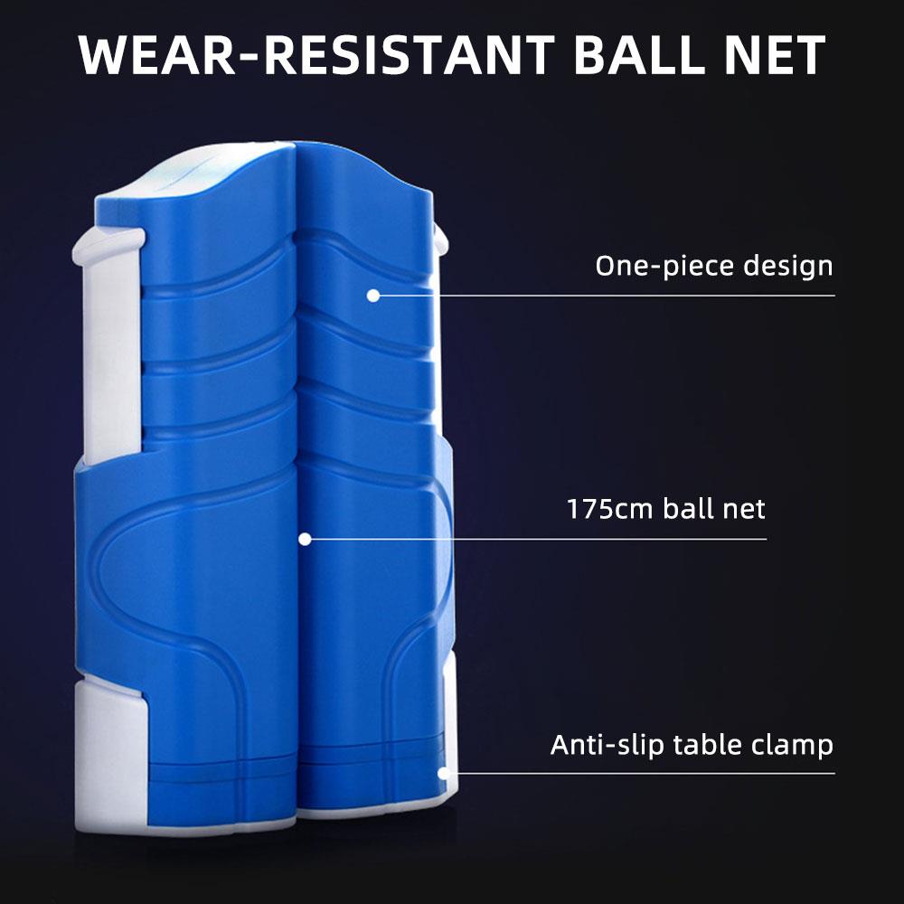 Bordtennis nät racket rörelse spel spela bordtennis nät rack teleskopiskt nät bärbart slitstark polyester friidrott pingpong