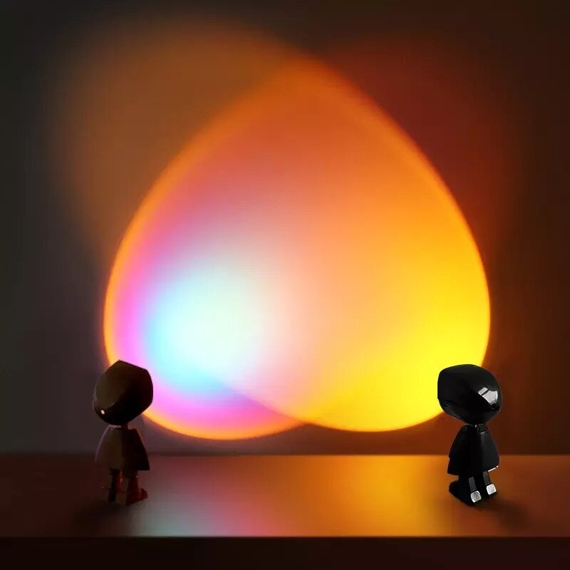De Zon Nooit Sets Projector Lamp Robot Zonsondergang Projectie Nachtverlichting Zonsondergang Lamp Projector Led Night Verlichting Sfeer Licht
