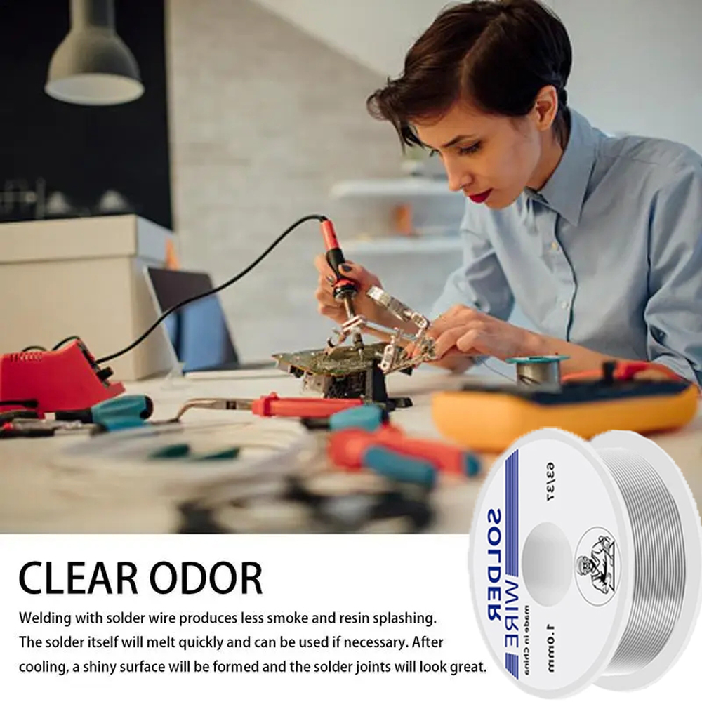 Electronic Soldering Wire Higher 20g-1.0mm Solder Wires Rosin Core Tin Multipurpose Welding Flux Iron Wire