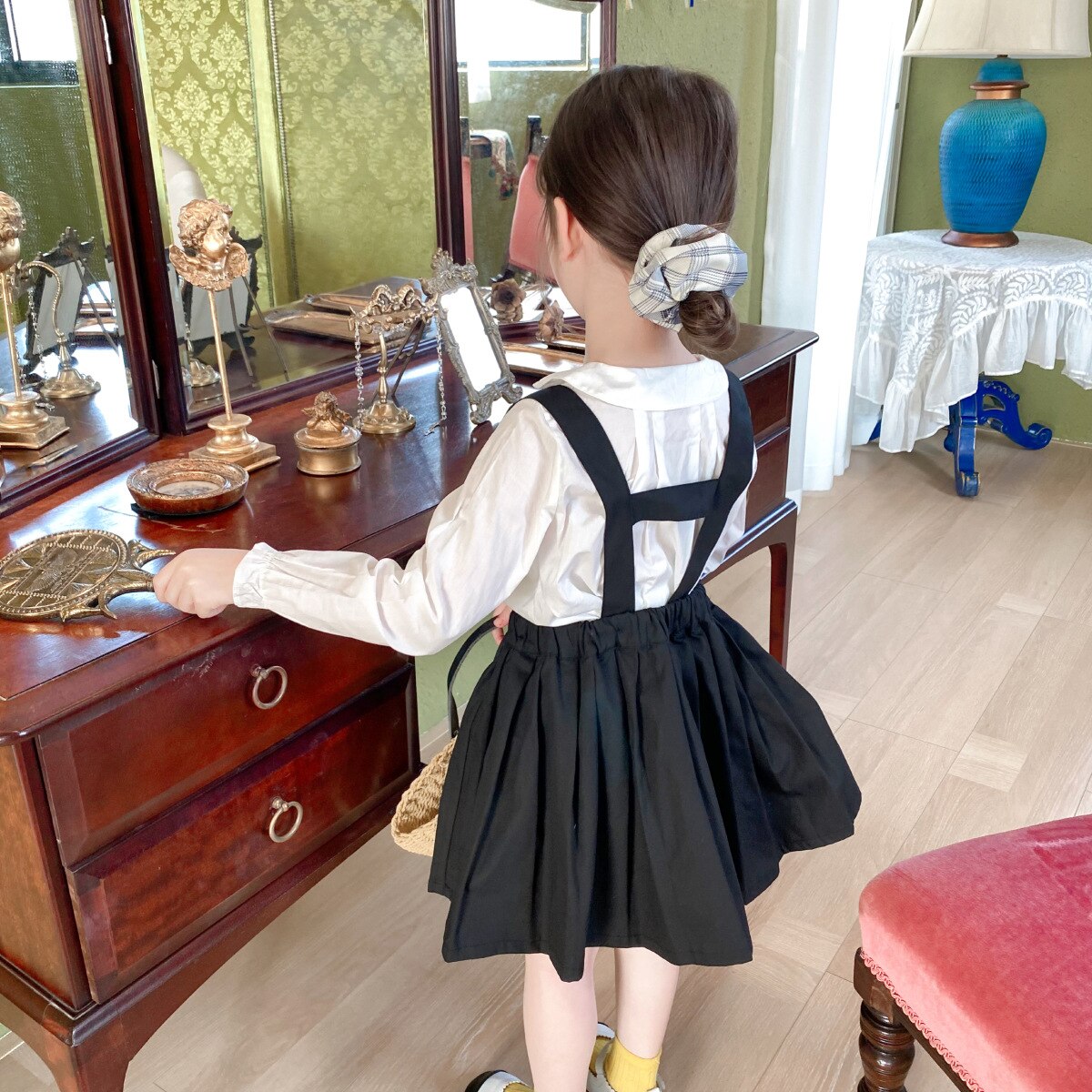 Gonna a pieghe da principessa per bambina