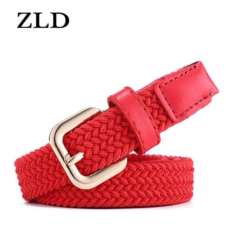 ZLD – ceinture en toile unisexe, alliage, boucle ardillon, costume parent-enfant, tissage décontracté, toile tissée simple, bande élastique unie