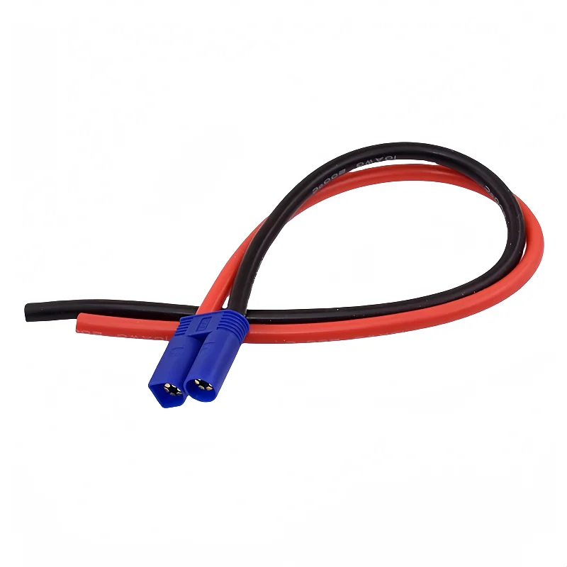 10cm RC vehicle and ship model battery ESC connection cable XT30 XT60 XT90 T EC2 EC3 EC5 EC8 male/female plug: Dark Grey