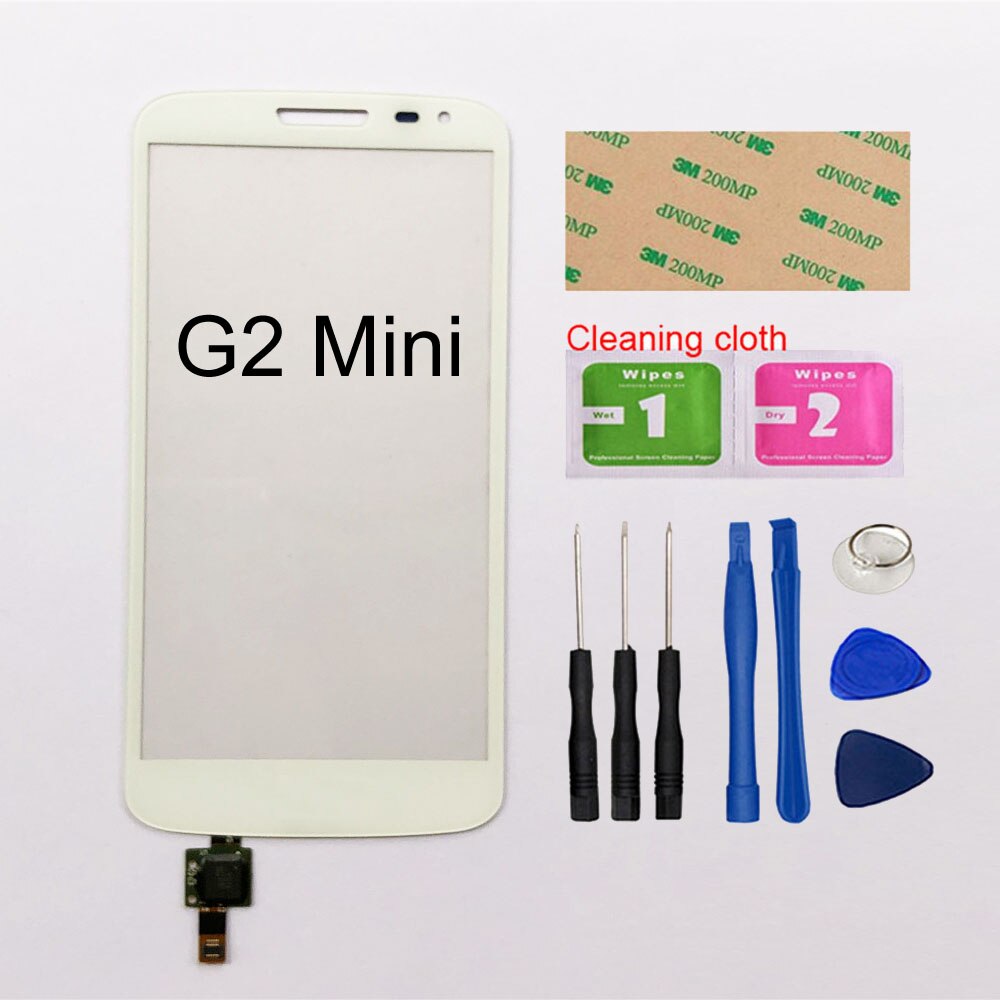 4,7 ''táctil para LG G2 Mini D618 D620 D621 D625 pantalla táctil digitalizador Sensor de cristal táctil Panel de lente de repuesto: White And Tools