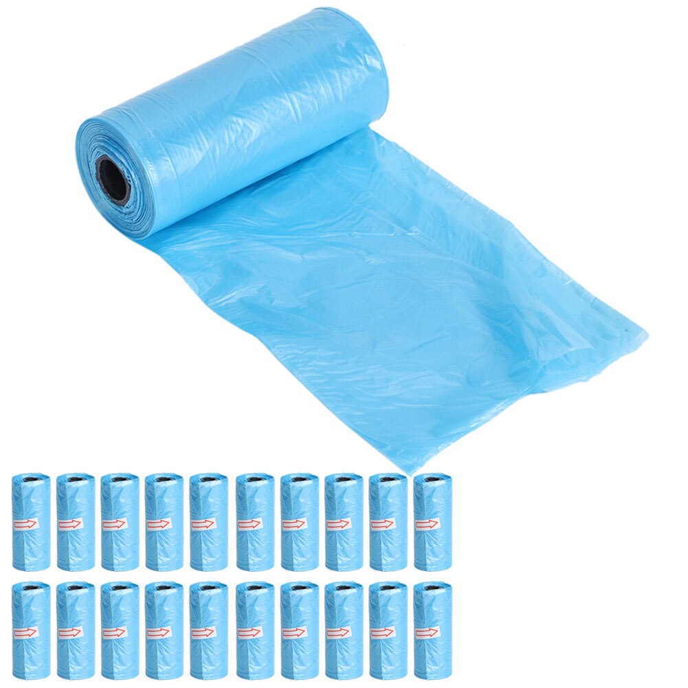 20Roll Disposable Infant Diaper Rubbish Garbage Bag Home Disposal Waste Bags(Blue )