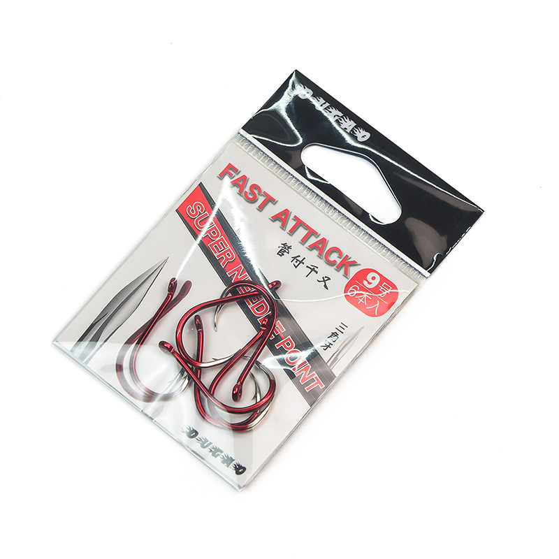 Amo spinato da pesca curva bocca attacco rapido triangolare Super ago punto amo da pesca spigola nera Bass giappone ganci confezione da 4-8 pezzi