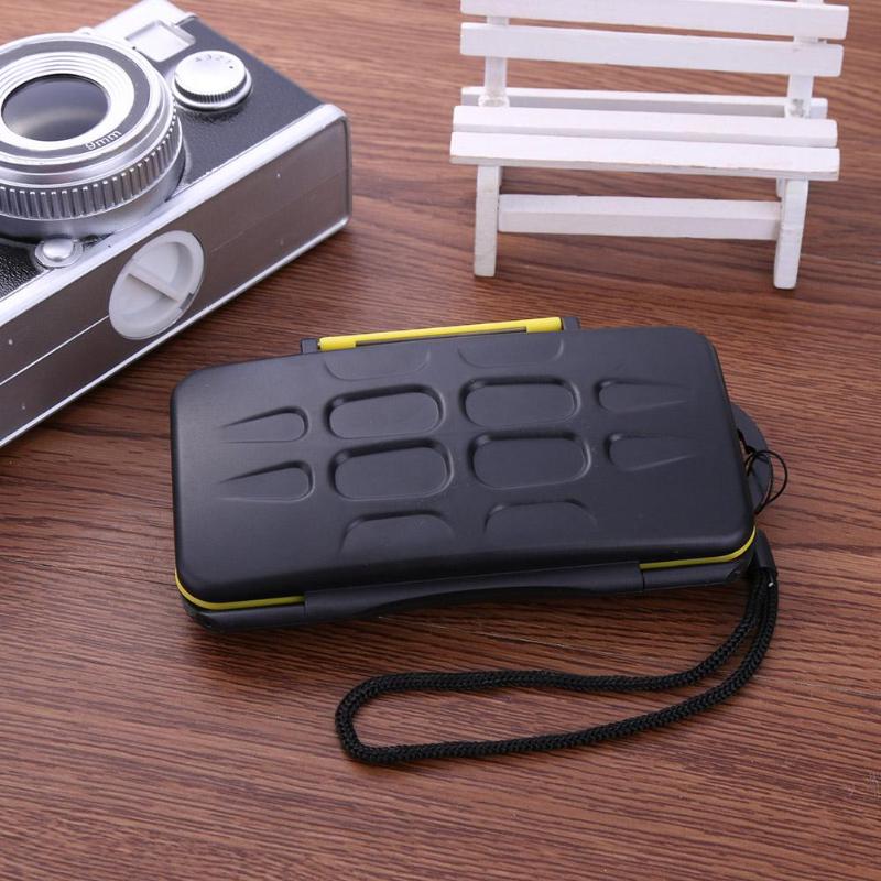 Large Waterproof Memory Card Case All in One Anti-Shock 12SD+12TF Capacity Storage Holder Box Cases for SD/ SDHC/ SDXC/ Micro SD