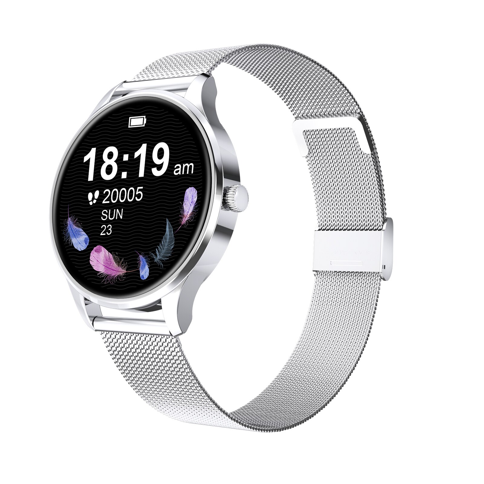 Smart Bracelet Waterproof Smart Sports Watch Activity Tracker Fitness Smart Watch for Men Women: Silver