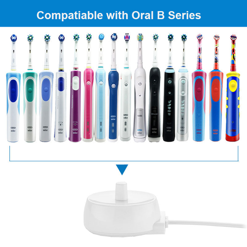 110-220V Replacement Electric Toothbrush Charger Model 3757 Suitable For Braun Oral-b D17 OC18 OC20 Charging Cradle EU/US Plug