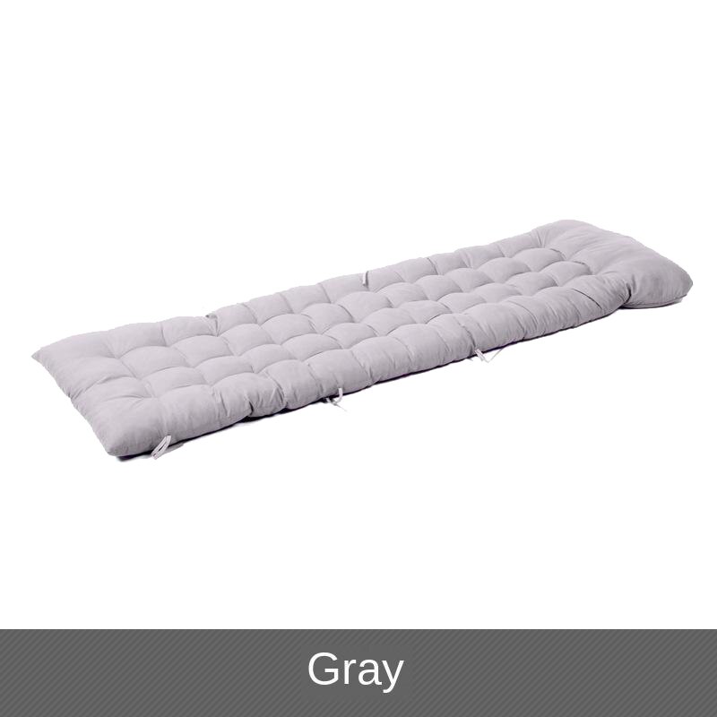 Home Office Chair Backrest Pad Seat Cushion Recliner Long Cushion: Gray