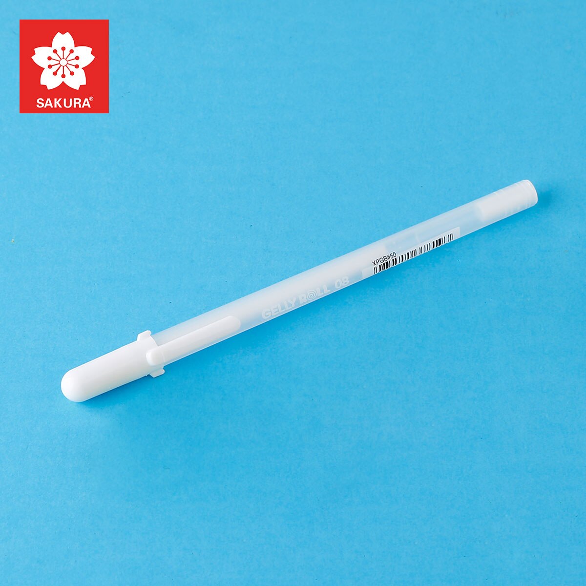 Japan sakura highlight penn hvit fine line penn vanntett maling penn hvit gull sølv 1 stk: Hvit