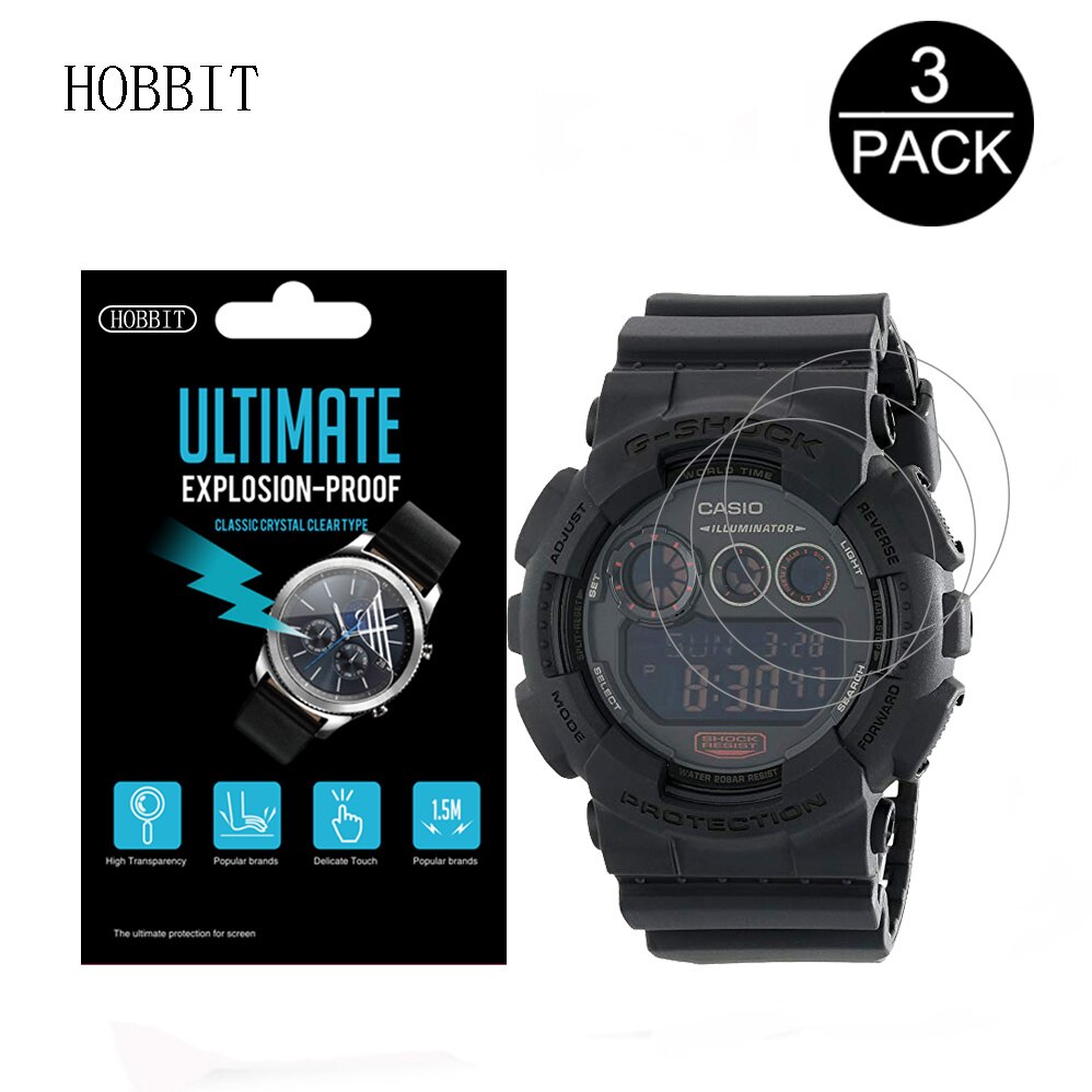 3Pcs Watch Screen Protector for Casio G-Shock GD100 GD-100 GD-120 GA-100 GA-100TS GA-100MB GA-100CM GD-120CM GD350 Watch Film