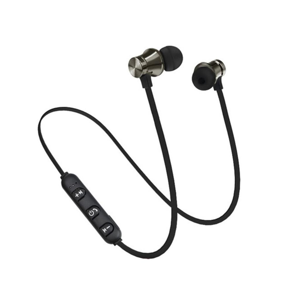 XT11 Sports Running Bluetooth Wireless Earphone Active Noise Cancelling Headset For Phones Music Bass Bluetooth Headset With Mic: Gray