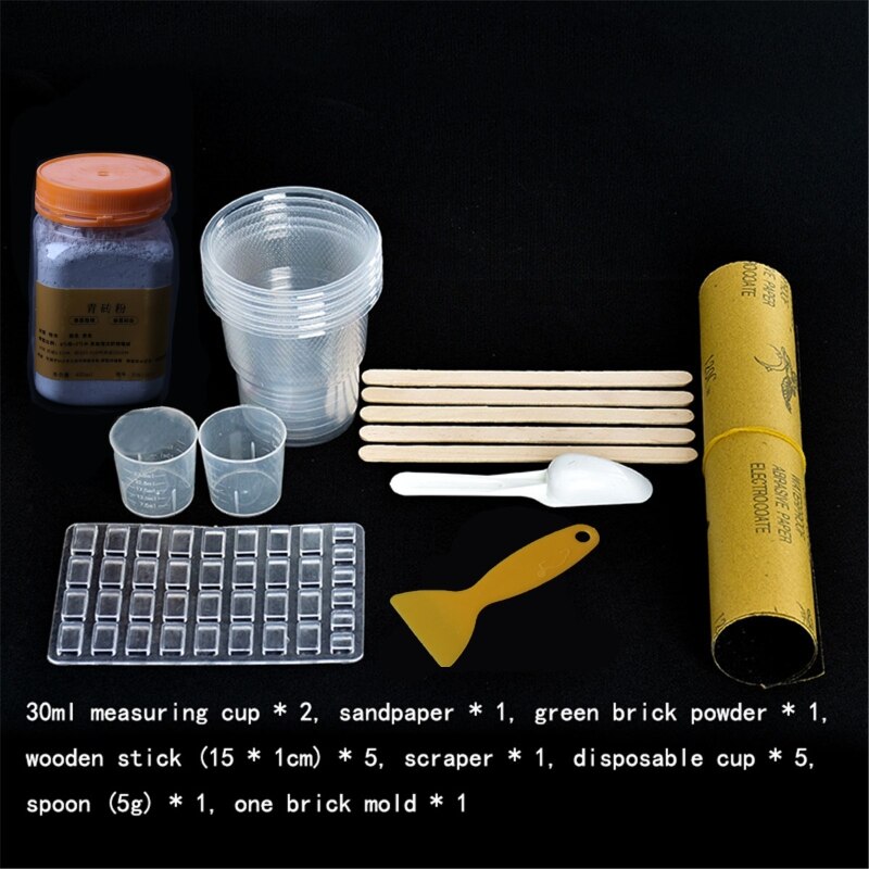 1/16 miniatur Simulation Ziegel DIY Bausatz Sand Tabelle Diorama Landschaft Landschaft 203C: D