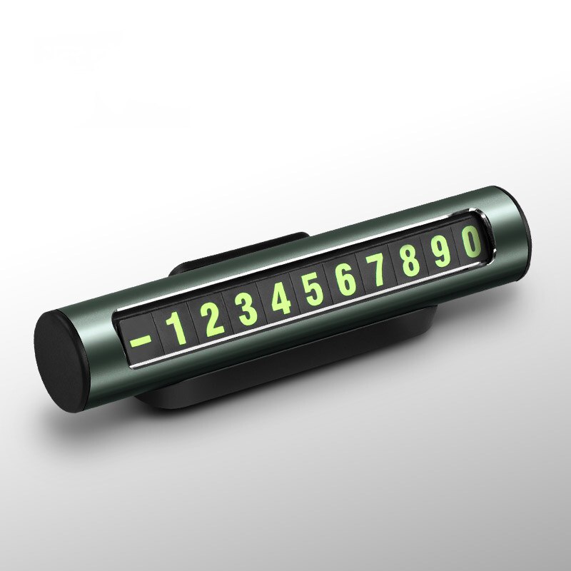 Kuulaa auto tijdelijke parkeerkaart telefoonnummer houder auto parkeren mobiele telefoon nummerplaat auto nummers stickers: Grijs