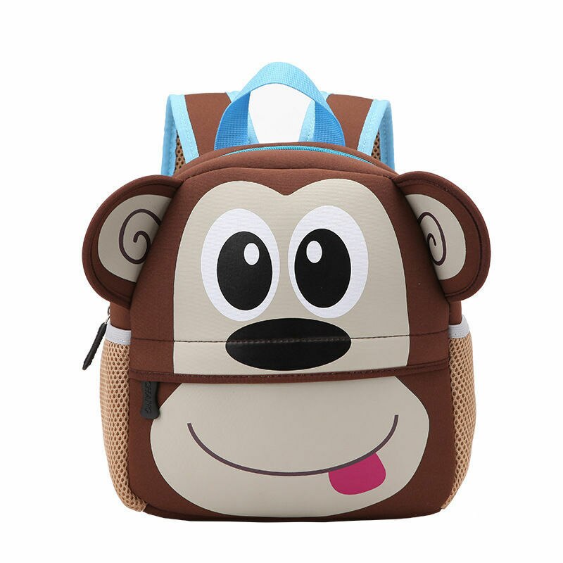 Nuevas mochilas de animales 3D para niños, mochila de de para niñas y niños, mochilas escolares de neopreno para niños, bolsas de dibujos animados de jardín de infantes: 4