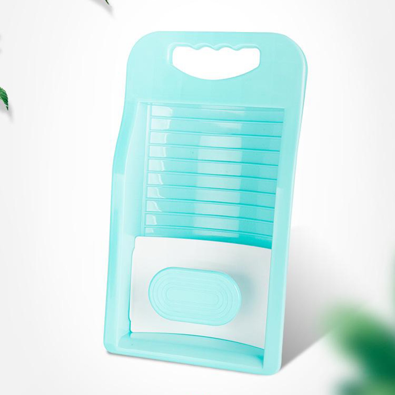Kleidung Waschbrett Hand Waschen Wäsche Bord Schrubben Waschbrett für Wäsche: Green