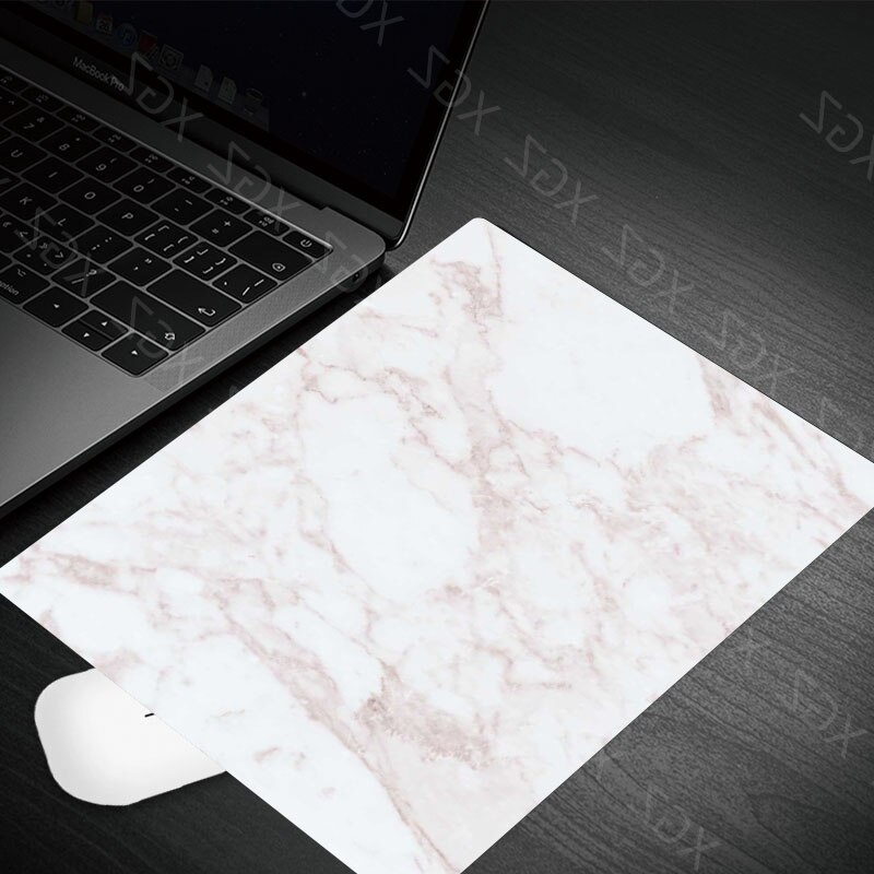 Yzuoan Products Black White Pink Marble Office Mice Gamer Soft Mouse Pad Small Size for 180*220*2mm Gaming Mousepads: 22x18-2