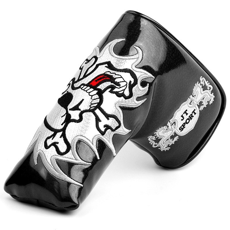 Golf putter clown joker cover Blade Putter Headcover cameron Johnny jackpot blade putter scotty headcovers: Black Skull