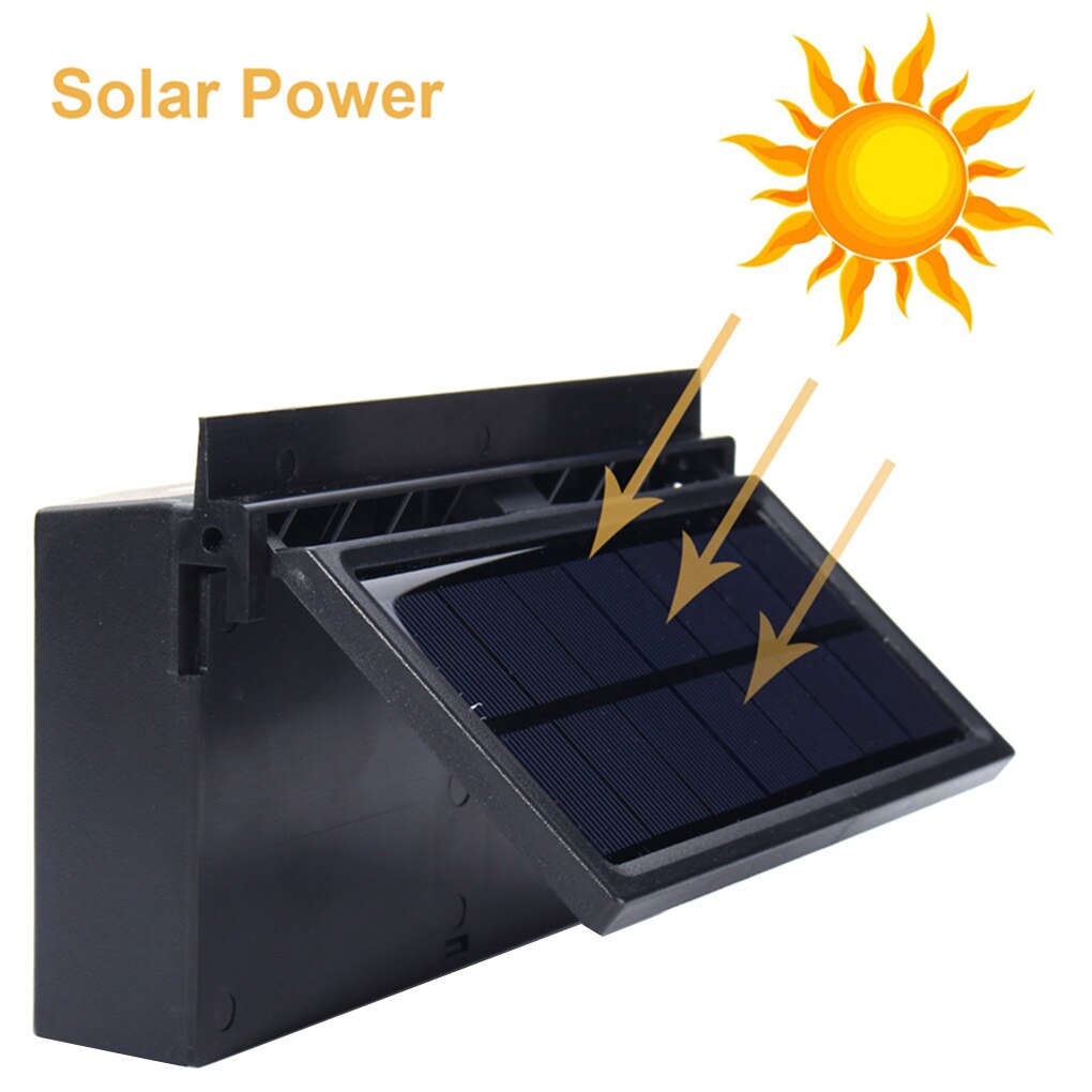 Portable Rechargeable Cooler Car Solar Fan Auto Window Powered Air Vent Ventilator High-power Ventilation Fan
