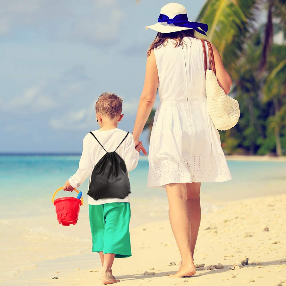 Drawstring Backpack Bags String Backpack Bulk Tote Sack Cinch Bag Sport Bags for School Gym Traveling 12 Pack