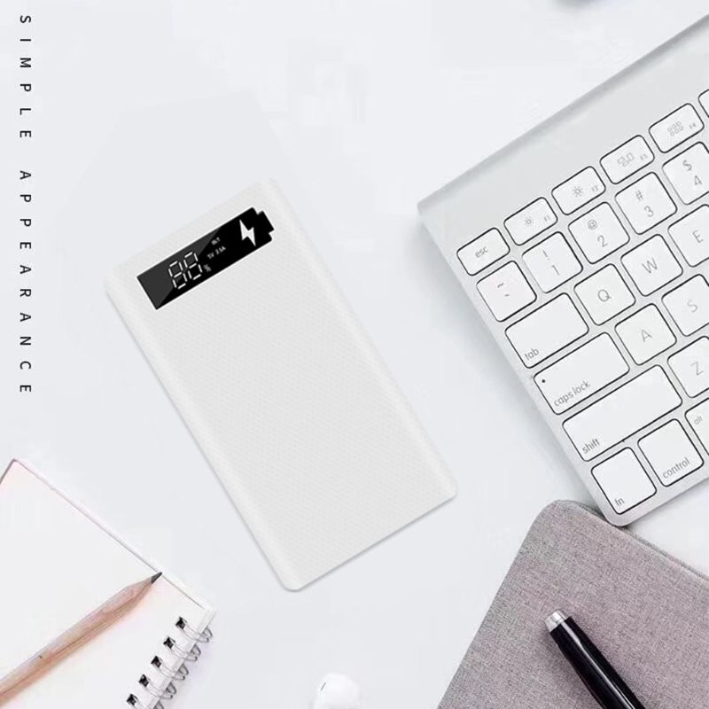 LCD Display DIY 6x18650 Battery Case Power Bank Shell Portable External Box without Battery Powerbank Protector