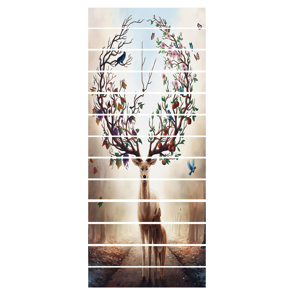 13 pz/impostato natale alce scala adesivo decorazione soggiorno Pvc autoadesivo casa impermeabile adesivo da parete adesivo passo