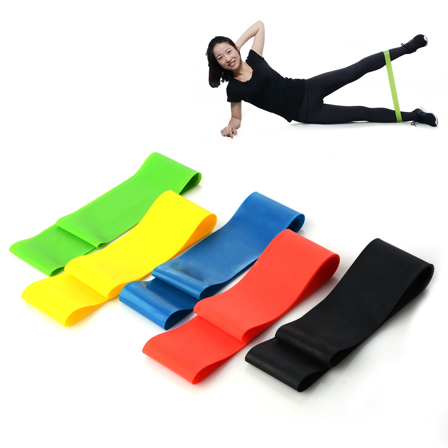 Fitness Yoga Pilates Resistance Bands Elastic Sport Body Latex Belt Force Arm Thigh Strength Training Pull Strap