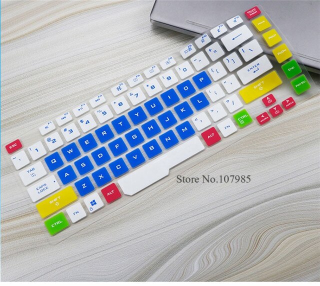 15.6 inch laptop Keyboard Cover skin For Asus rog strix G hero iii Scar 3 gl531 G531GT G531GW G531G G531GU G531GD G531GV: Candyblue