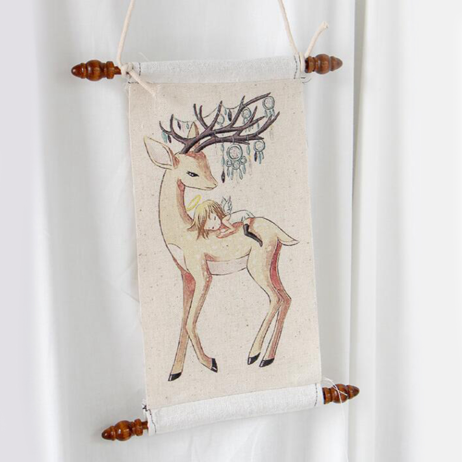 2 Stck Wandteppiche Hängen Stange Wandteppich Hängen Pole Heimat Dekor Kunstwerk Fotos Karten Bild Halfter Banner Zauberstab Aufhänger Stange