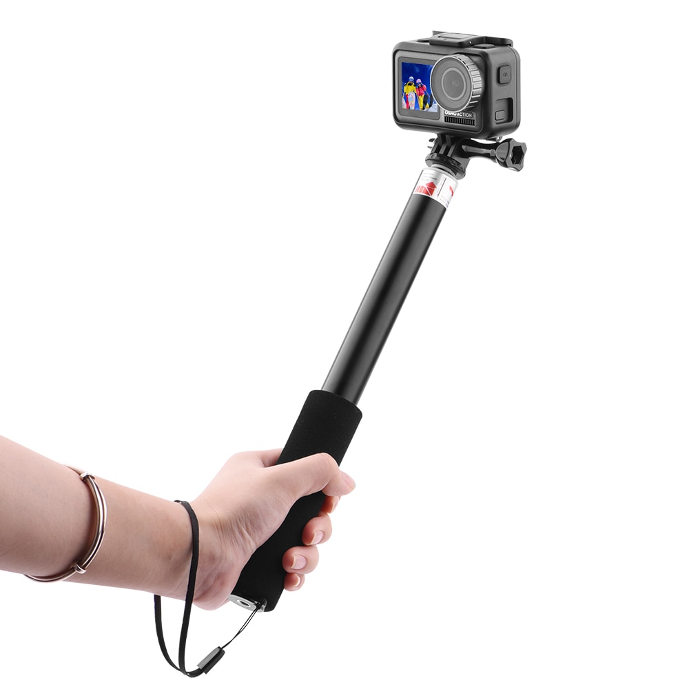 Palo Selfie manual extensible, palo monópode para teléfono, adaptador para DJI Osmo Action Go Pro HERO 8 7 6 5 4 Xiaomi YI 4K Lite S