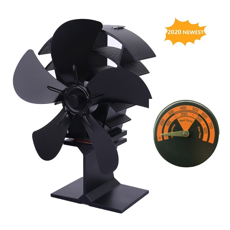 Termómetro magnético de ventilador para hogar, medidor de temperatura para estufa, quemador de madera, para horno de barbacoa