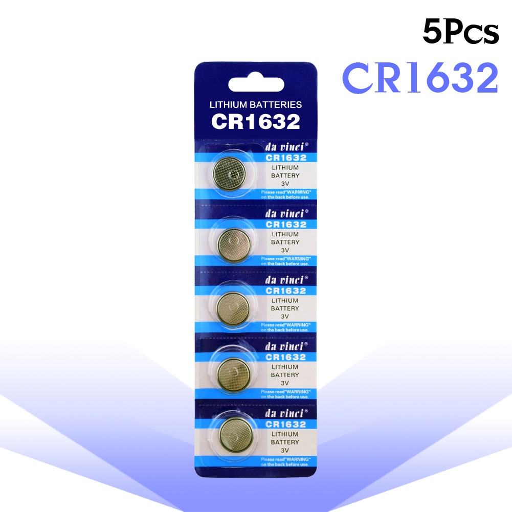 5pcs 3V CR1632 Lithium Button Coin Cells Batteries ECR1632 DL1632 KCR1632 LM1632 Toys Calculators Watches Battery CR 1632