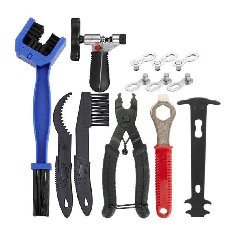 Bicycle Chain Repair Tool Reusable Bicycle Chain Brush Chain Breaker Splitter Cutter Bike Master Link Pliers Remover: Default Title