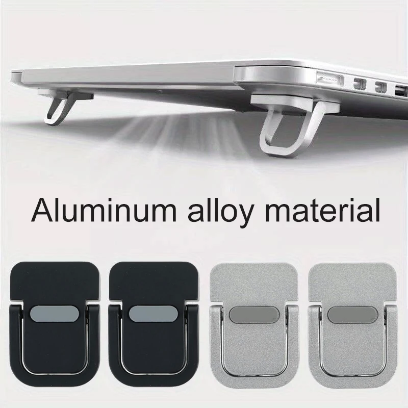 2 stks/set Laptop Stand voor Computer Toetsenbord Stand Riser Aluminium Mini Draagbare Laptop Stands voor Notebook