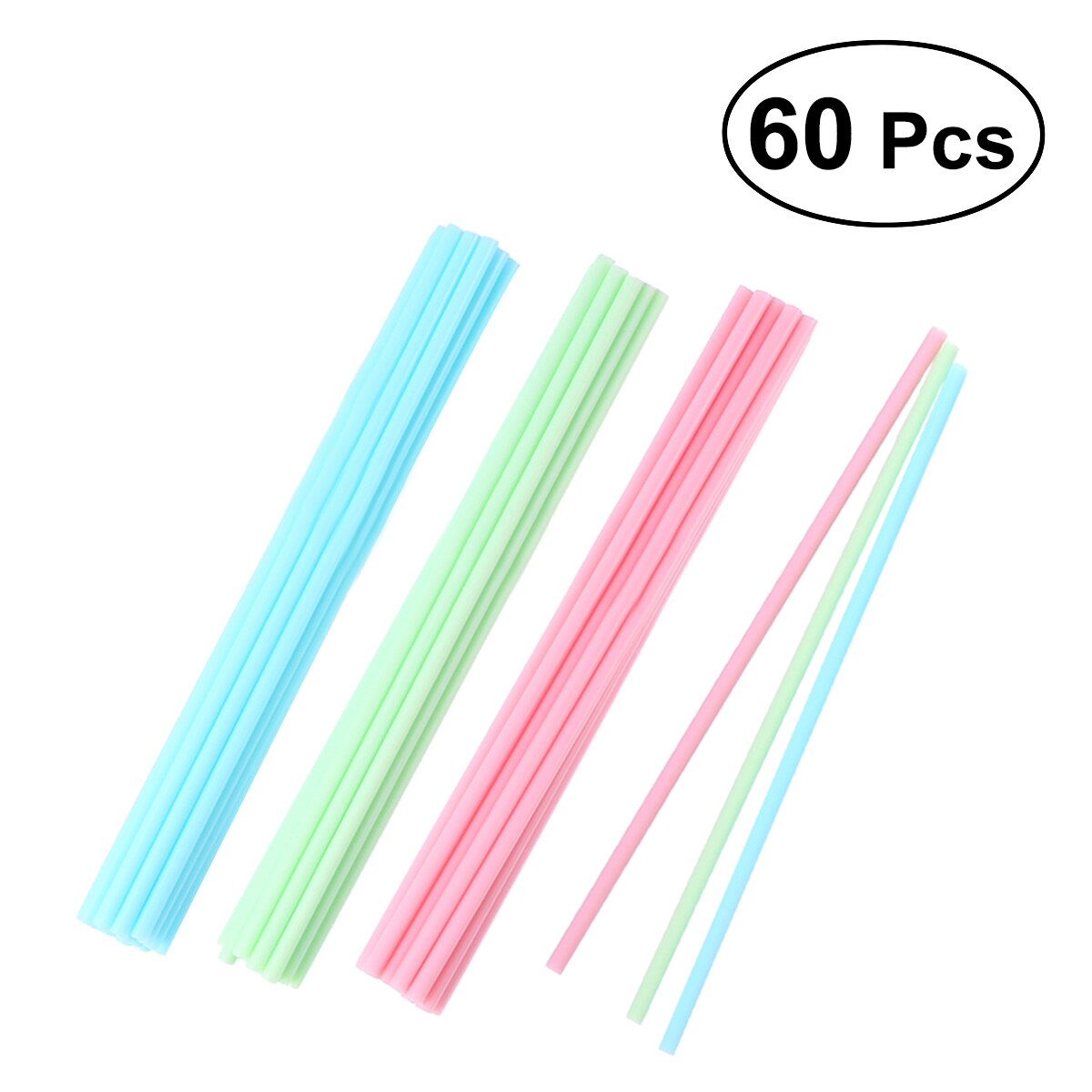60 Cake Pop Sticks 15 cm Pastel Kleuren Kitchen Craft Plastic Handvatten voor Plastic Cake Pop Gekleurde Lollipop Craft Sticks keuken