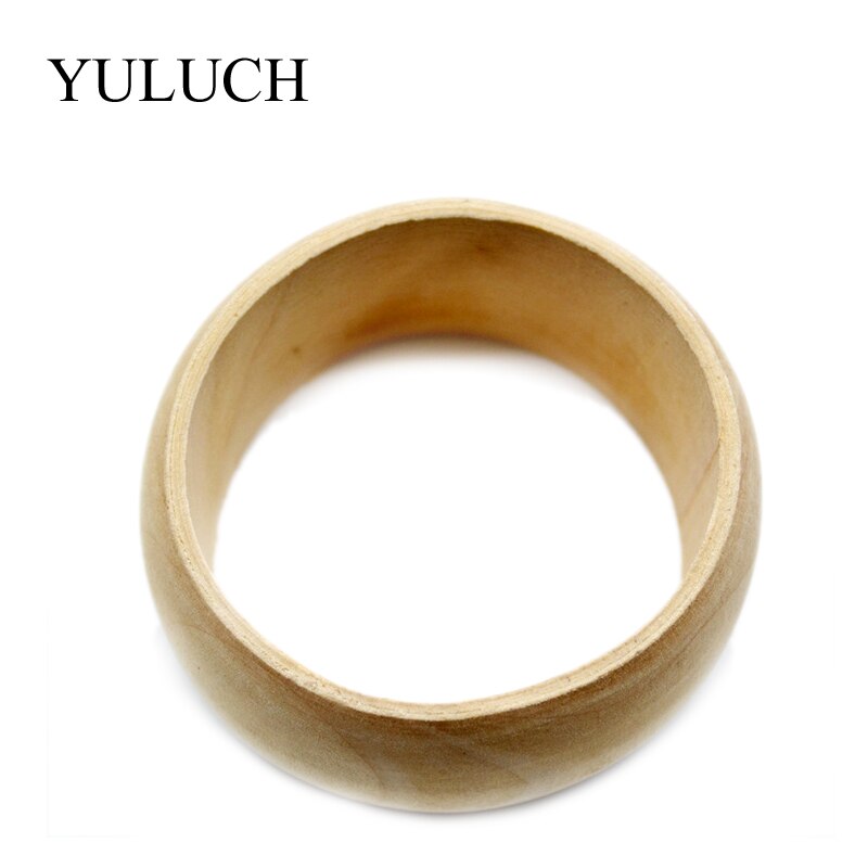 YULUCH Ronde Natuurlijke Houten Eenvoudige Bangles Houten Armband Sieraden Grote Bangles Hout Armbanden