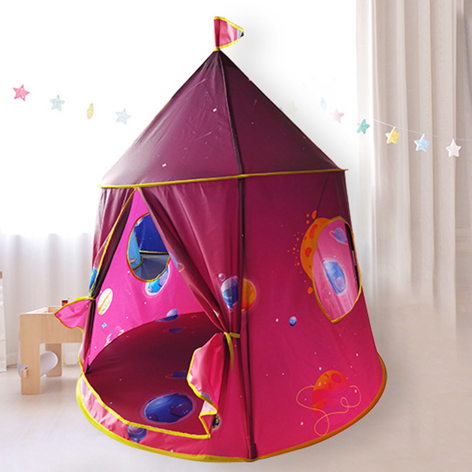 Ruimte Wereld Spelen Tent Kids Indoor Outdoor Prinses Kasteel Vouwen Cubby Speelgoed Enfant Kamer Huis Kinderen Tent Teepee Playhouse