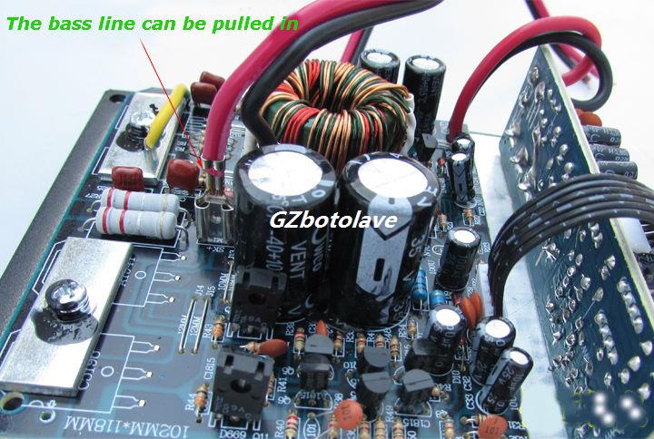 12 v100w high-power car audio power amplifier scooter subwoofer core mono modified DIY