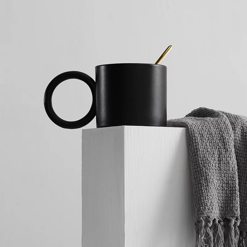 Einfache Moderne Kaffee Tasse Becher Große Kapazität Hohe Temperatur Beständig Große Keramik Tassen Hause Büro groß Ohr Wasser Tee Tassen