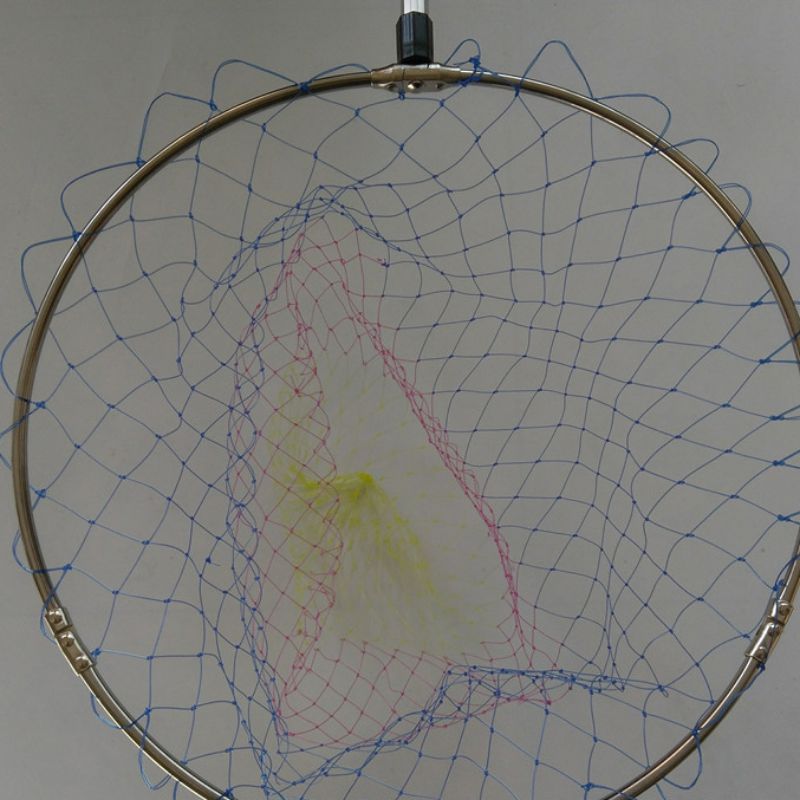 Nylon Fishing Nets Fishing Tackle Collapsible Rhombus Mesh Hole 35cm 40cm 50cm 3 Sizes Depth Folding Dip Net //