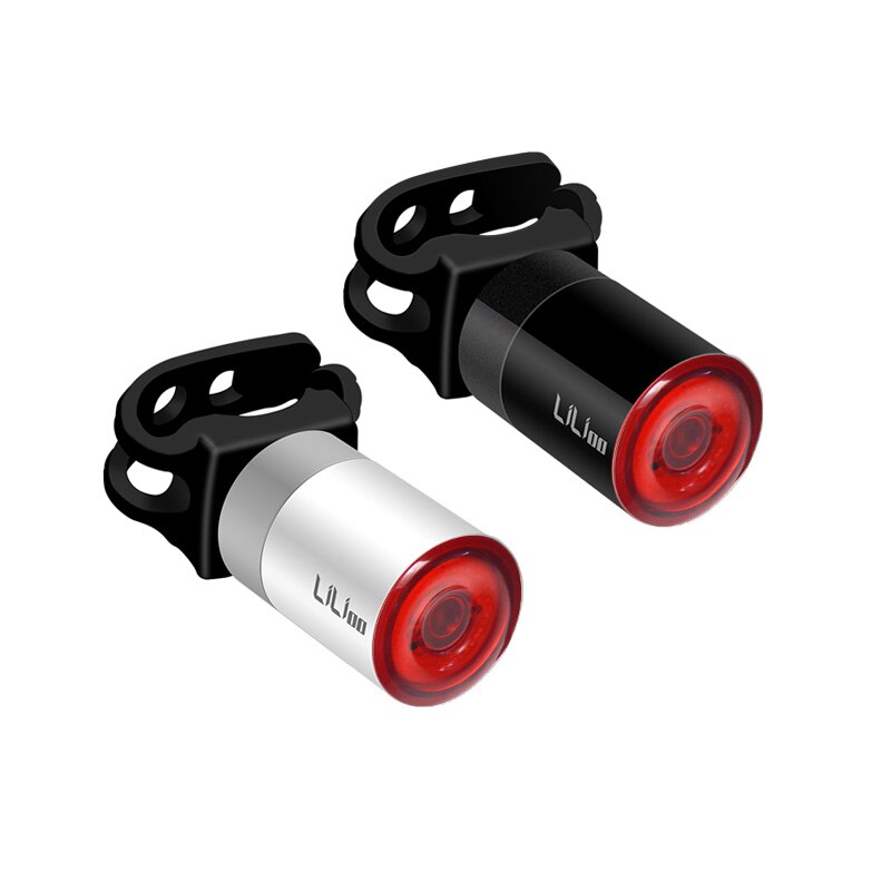 Bicycle Touch Smart Sensor Taillight Brake Vibration Induction Bike Rear Light USB Fast Charge MTB Road Bicycle Tail Light: Set H