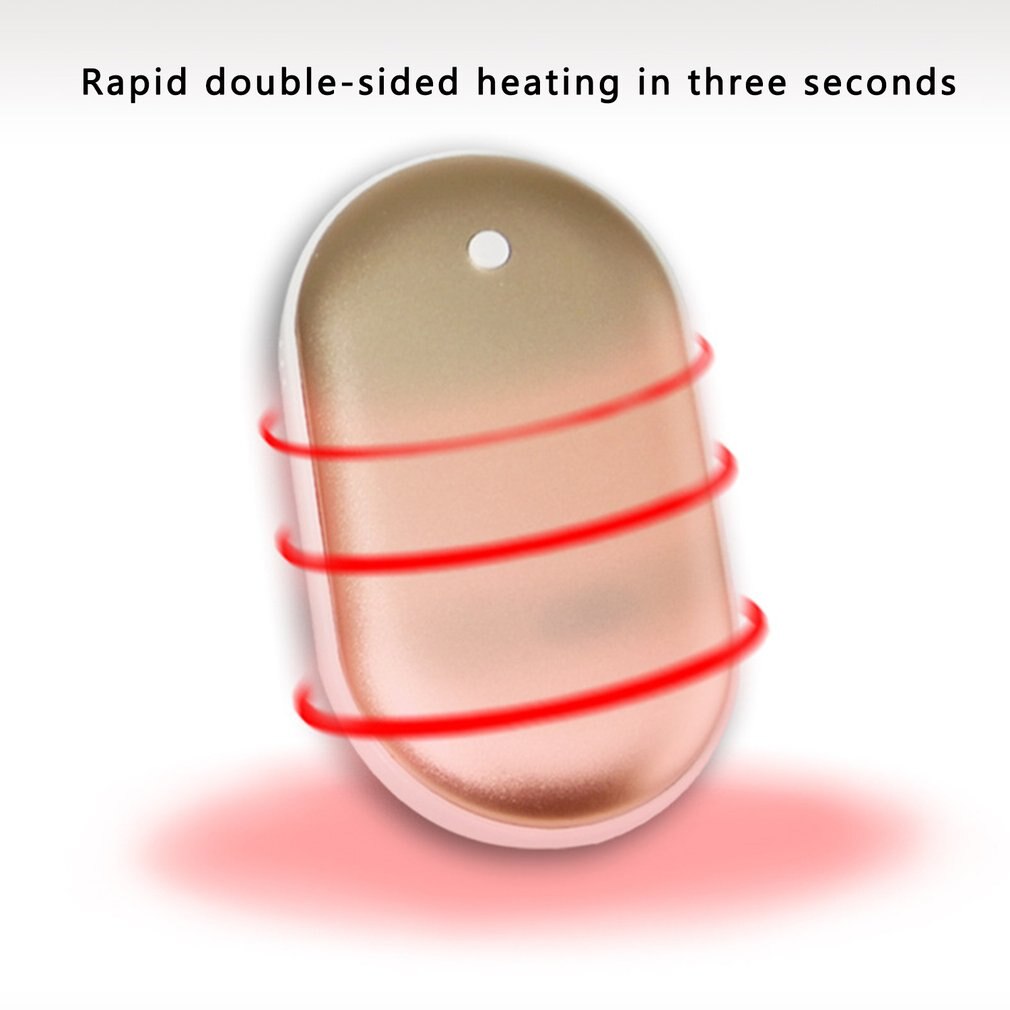 2400 mah, 5v- fach usb-wiederaufladbarer led-handwärmer, handlich, langlebig, mini-taschenwärmer, wärmeprodukt für zuhause