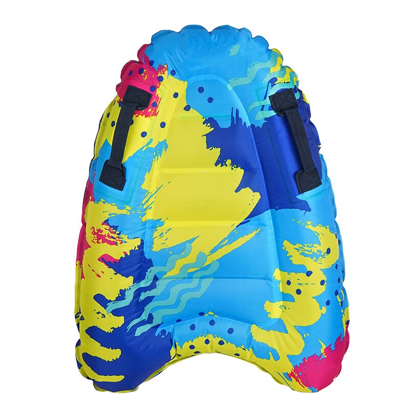 Inflatable Kids Surfboard - Unisex Bodyboard for Water Sports - Portable Kickboard: Multicolor