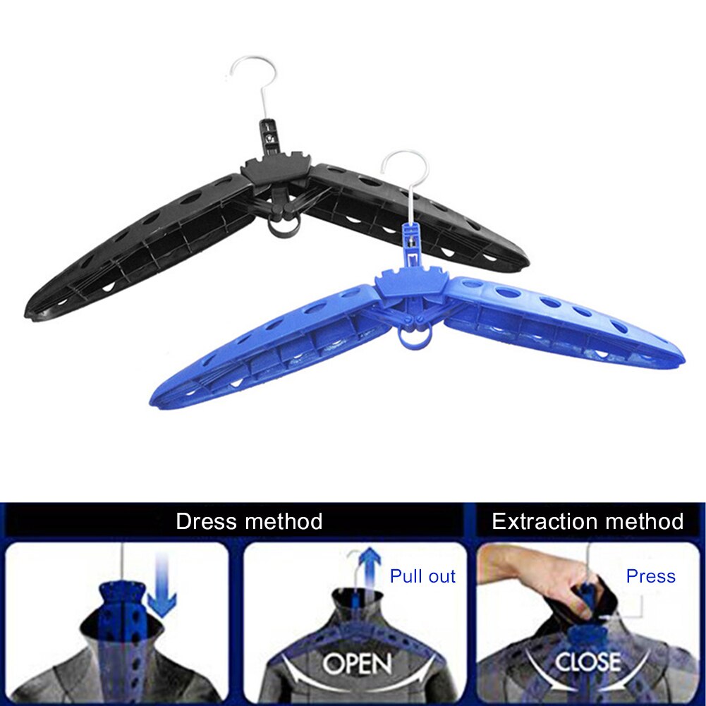 Foldable wetsuit hanger, multi-purpose stand for surfing, snorkeling, diving, drying, thickened drying rack, outdoor sports accessory