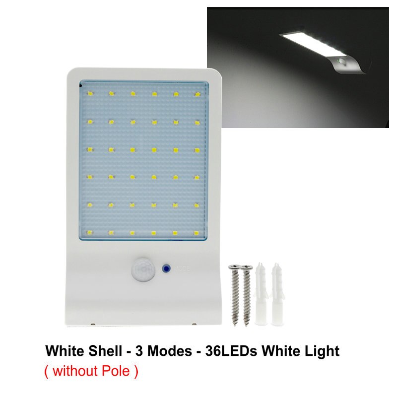 Led Zonne-straat Licht Outdoor Verlichting Pir Motion Sensor Waterdicht Voor Tuin Muur Afstandsbediening Energiebesparende Straat Lampen: Type 5