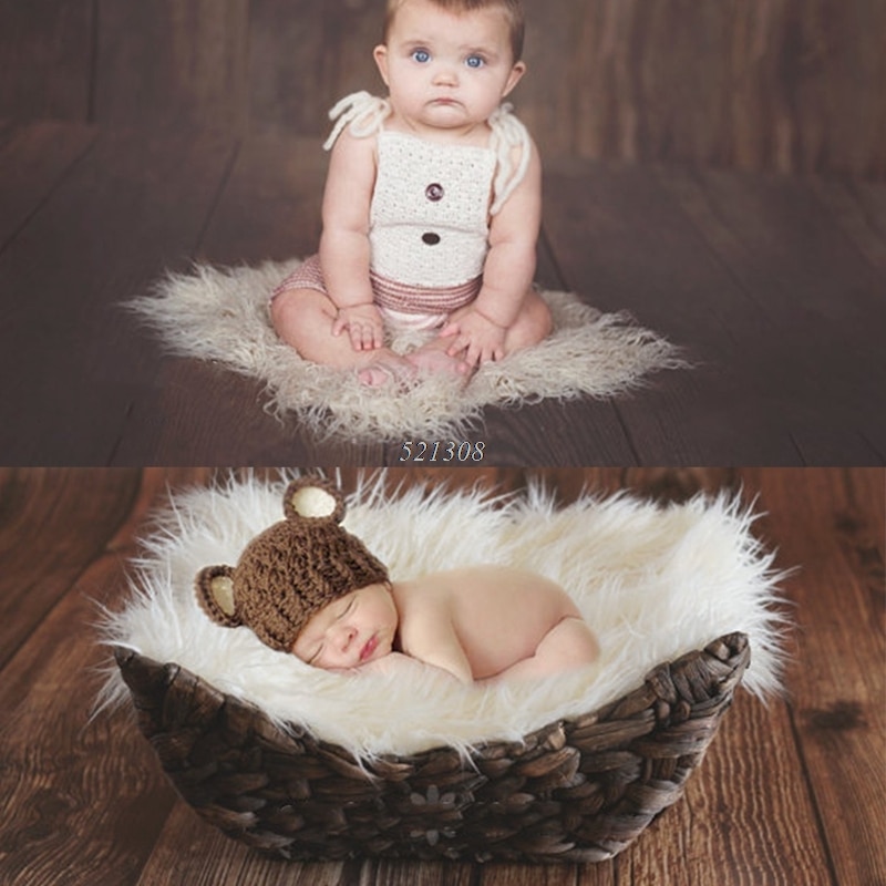 Photography Newborn Photographic Backdrops Newborn Props Blanket Basket Stuffer MAR6_30