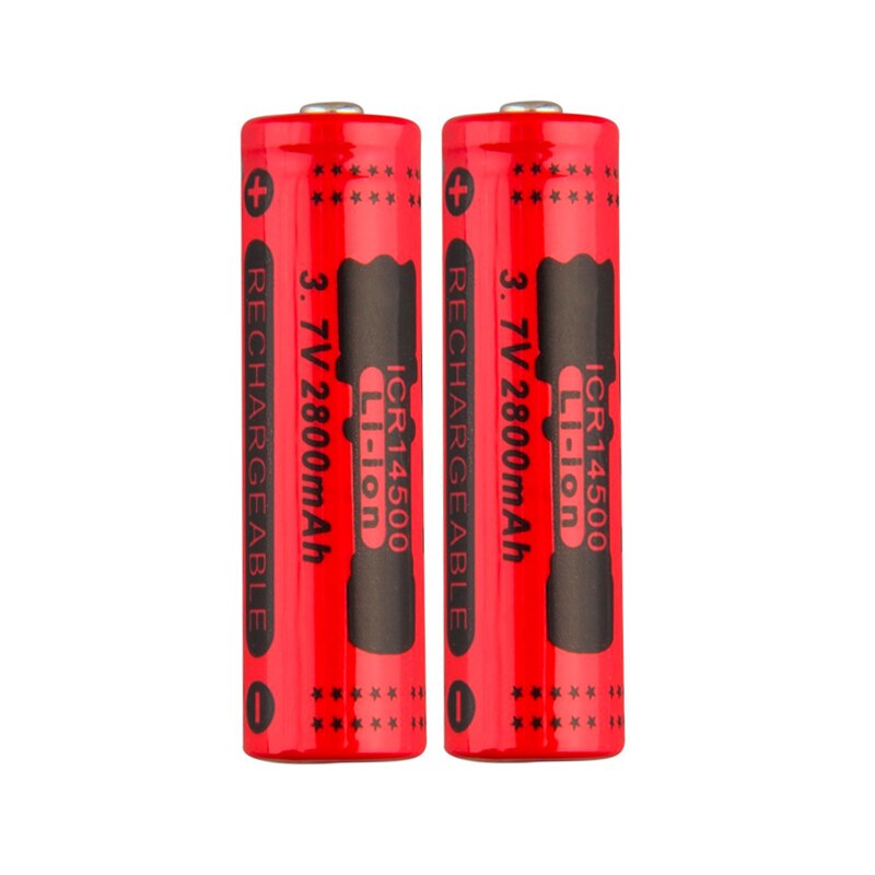 GTF 14500 batterie 3.7V 2800mAh batterie Li-ion Rechargeable pour lampe de poche LED batterie accumulateur batterie directe
