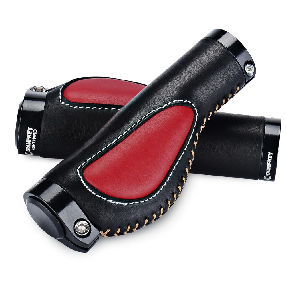 1 Paar Mountain Road Fiets Handvatten Ergonomische Pu Bike Handvat Grips Fietsen Rijden Schokabsorptie Anti-Slip 7 kleur: 04