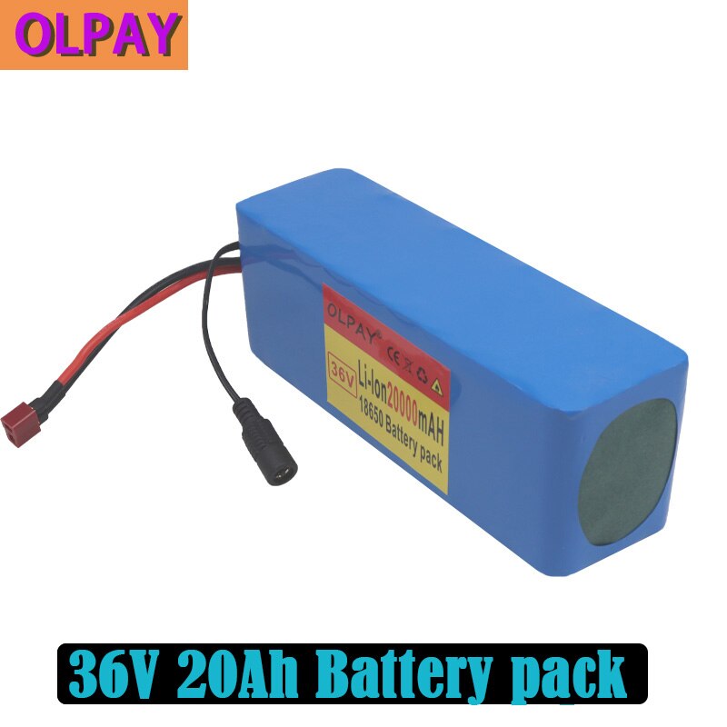10S3P 36V 20Ah 500W high power capacity 42V 18650 lithium battery pack 20000mAh electric bicycle bicycle scooter BMS